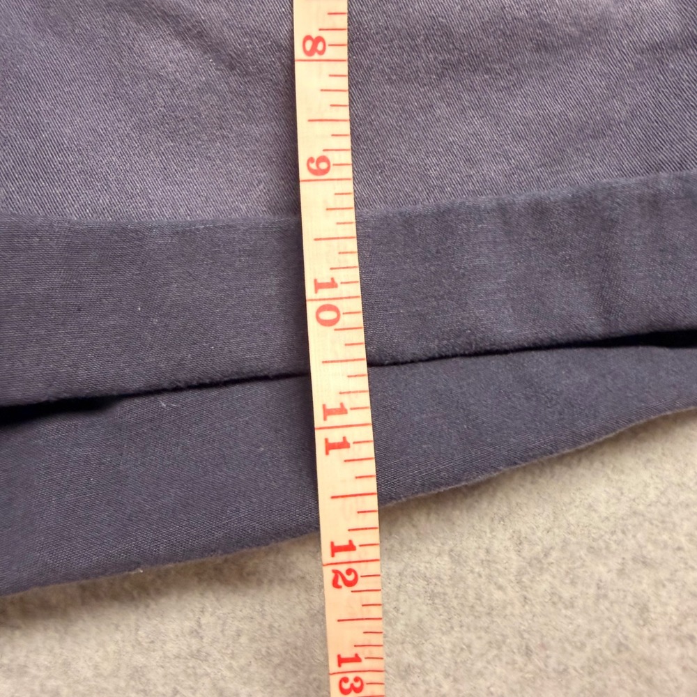 Pilcro and the Letterpress Hyphen Chino Shorts Navy Grey Size 26 Cuffed Summer - Picture 6 of 8